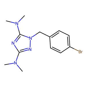 1-(4-Bromobenzyl)-N3,N3,N5,N5-tetramethyl-1H-1,2,4-triazole-3,5-diamine structure