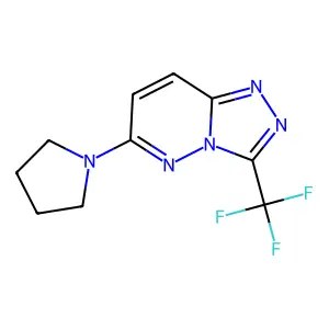 6-(1-Pyrrolidinyl)-3-(trifluoromethyl)[1,2,4]triazolo[4,3-b]pyridazine structure