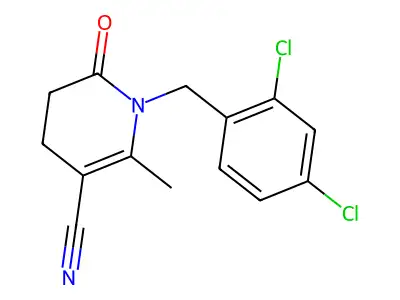 1-(2,4-Dichlorobenzyl)-2-methyl-6-oxo-1,4,5,6-tetrahydro-3-pyridinecarbonitrile structure