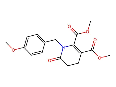 Dimethyl 1-(4-methoxybenzyl)-6-oxo-1,4,5,6-tetrahydro-2,3-pyridinedicarboxylate structure