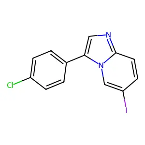 3-(4-Chlorophenyl)-6-iodoimidazo[1,2-a]pyridine structure