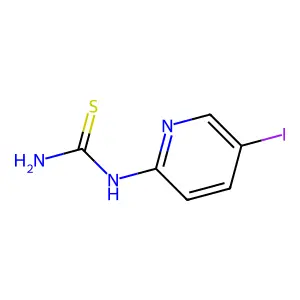 N-(5-iodo-2-pyridinyl)thiourea structure