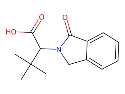 (2S)-3,3-Dimethyl-2-(1-oxo-1,3-dihydro-2H-isoindol-2-yl)butanoic acid structure