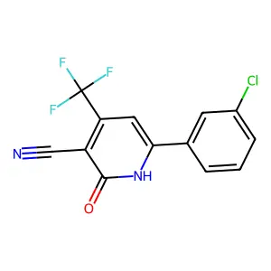 6-(3-Chlorophenyl)-2-hydroxy-4-(trifluoromethyl)nicotinonitrile structure
