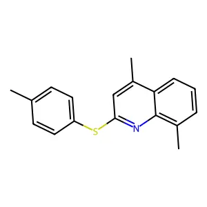 4,8-Dimethyl-2-[(4-methylphenyl)sulfanyl]quinoline structure