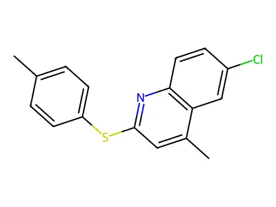 6-Chloro-4-methyl-2-[(4-methylphenyl)sulfanyl]quinoline structure