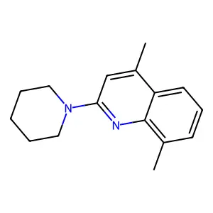 4,8-Dimethyl-2-piperidinoquinoline structure