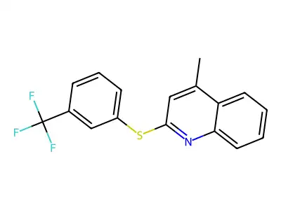 4-Methyl-2-{[3-(trifluoromethyl)phenyl]sulfanyl}quinoline structure