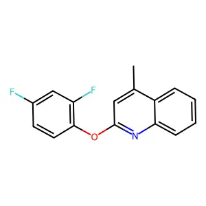 2-(2,4-Difluorophenoxy)-4-methylquinoline structure