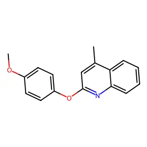 2-(4-Methoxyphenoxy)-4-methylquinoline structure