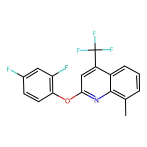 2-(2,4-Difluorophenoxy)-8-methyl-4-(trifluoromethyl)quinoline structure