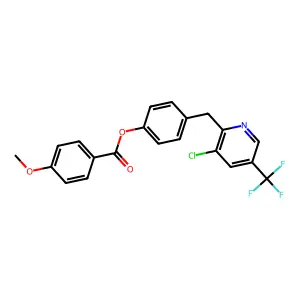 [4-[[3-Chloro-5-(trifluoromethyl)pyridin-2-yl]methyl]phenyl] 4-methoxybenzoate structure