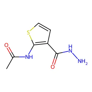 N-[3-(hydrazinecarbonyl)thiophen-2-yl]acetamide structure