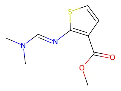 Methyl 2-{[(dimethylamino)methylidene]amino}thiophene-3-carboxylate structure