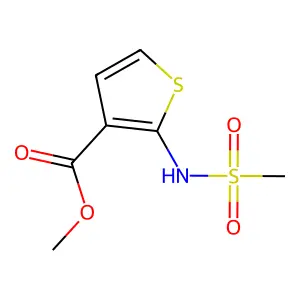 Methyl 2-(methanesulfonamido)thiophene-3-carboxylate structure