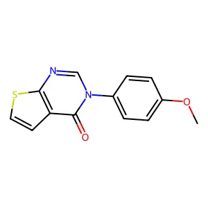 3-(4-methoxyphenyl)thieno[2,3-d]pyrimidin-4(3H)-one structure