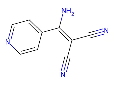 2-[Amino(4-pyridinyl)methylene]malononitrile structure