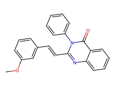 2-[2-(3-Methoxyphenyl)ethenyl]-3-phenylquinazolin-4-one structure