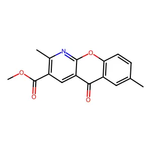 methyl 2,7-dimethyl-5-oxo-5H-chromeno[2,3-b]pyridine-3-carboxylate structure