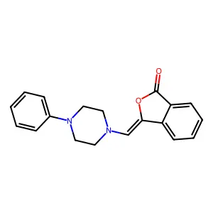 3-[(4-phenylpiperazino)methylene]-2-benzofuran-1(3H)-one structure