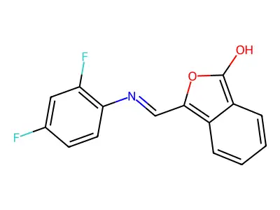 3-[(2,4-difluoroanilino)methylene]-2-benzofuran-1(3H)-one structure