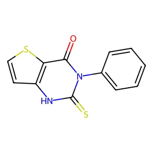 2-mercapto-3-phenylthieno[3,2-d]pyrimidin-4(3H)-one structure