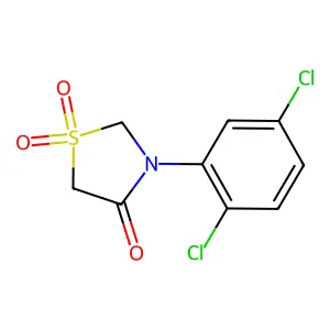 3-(2,5-Dichlorophenyl)-1lambda~6~,3-thiazolane-1,1,4-trione structure