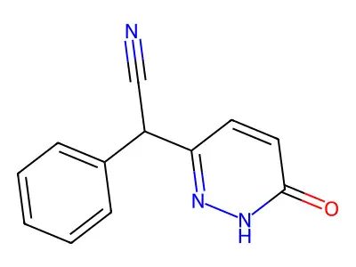 2-(6-Hydroxypyridazin-3-yl)-2-phenylacetonitrile structure