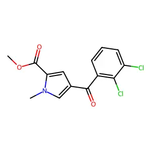 methyl 4-(2,3-dichlorobenzoyl)-1-methyl-1H-pyrrole-2-carboxylate structure