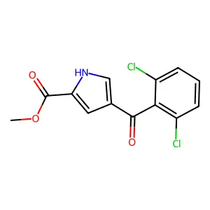 methyl 4-(2,6-dichlorobenzoyl)-1H-pyrrole-2-carboxylate structure