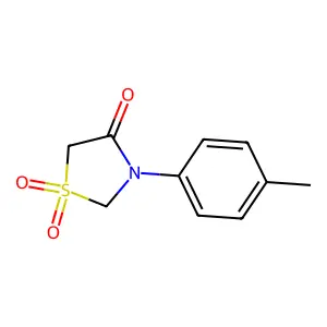 3-(4-Methylphenyl)-1lambda~6~,3-thiazolane-1,1,4-trione structure