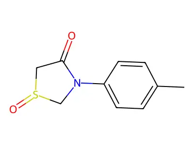 3-(4-Methylphenyl)-4-oxo-1,3-thiazolan-1-ium-1-olate structure