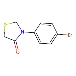 3-(4-Bromophenyl)-4-thiazolidinone structure