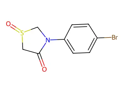 3-(4-Bromophenyl)-1-oxo-1,3-thiazolidin-4-one structure
