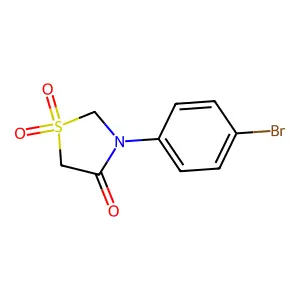 3-(4-Bromophenyl)-1lambda~6~,3-thiazolane-1,1,4-trione structure