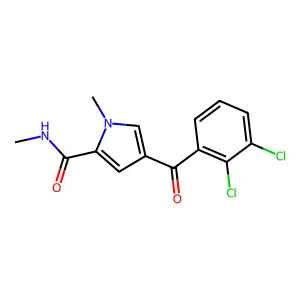 4-(2,3-dichlorobenzoyl)-N,1-dimethyl-1H-pyrrole-2-carboxamide structure