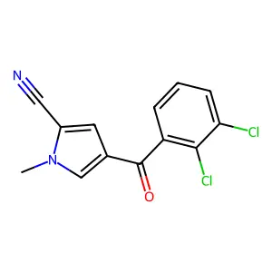 4-(2,3-dichlorobenzoyl)-1-methyl-1H-pyrrole-2-carbonitrile structure