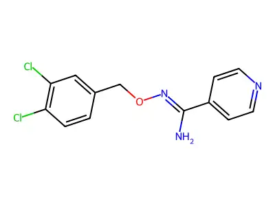 N'-[(3,4-dichlorophenyl)methoxy]pyridine-4-carboximidamide structure