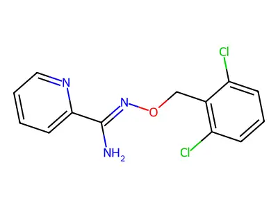 N'-[(2,6-dichlorophenyl)methoxy]pyridine-2-carboximidamide structure