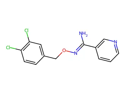 N'-[(3,4-dichlorophenyl)methoxy]pyridine-3-carboximidamide structure