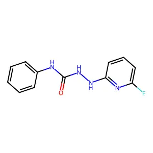 2-(6-fluoro-2-pyridinyl)-N-phenyl-1-hydrazinecarboxamide structure