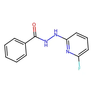 N'-(6-fluoropyridin-2-yl)benzohydrazide structure