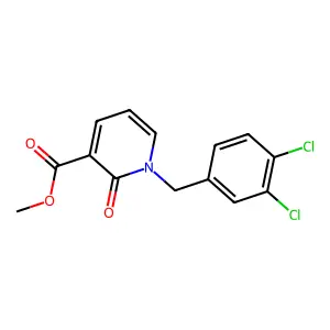 Methyl 1-(3,4-dichlorobenzyl)-2-oxo-1,2-dihydro-3-pyridinecarboxylate structure