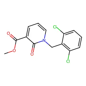 Methyl 1-(2,6-dichlorobenzyl)-2-oxo-1,2-dihydro-3-pyridinecarboxylate structure