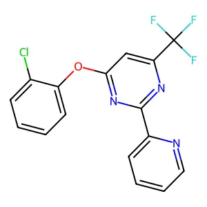 4-(2-Chlorophenoxy)-2-(2-pyridinyl)-6-(trifluoromethyl)pyrimidine structure