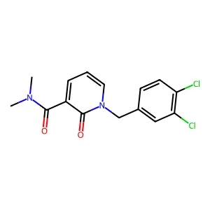 1-(3,4-dichlorobenzyl)-N,N-dimethyl-2-oxo-1,2-dihydro-3-pyridinecarboxamide structure