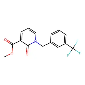 Methyl 2-oxo-1-[3-(trifluoromethyl)benzyl]-1,2-dihydro-3-pyridinecarboxylate structure