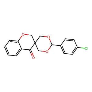 2'-(4-Chlorophenyl)spiro[2H-1-benzopyran-3(4H),5'-[1,3]dioxan]-4-one structure
