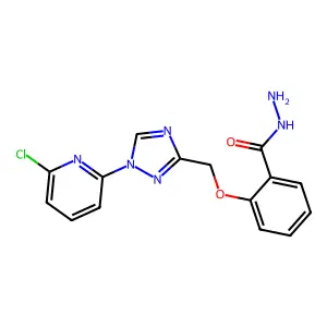 2-{[1-(6-chloro-2-pyridinyl)-1H-1,2,4-triazol-3-yl]methoxy}benzenecarbohydrazide structure