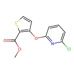 Methyl 3-[(6-chloro-2-pyridinyl)oxy]-2-thiophenecarboxylate structure